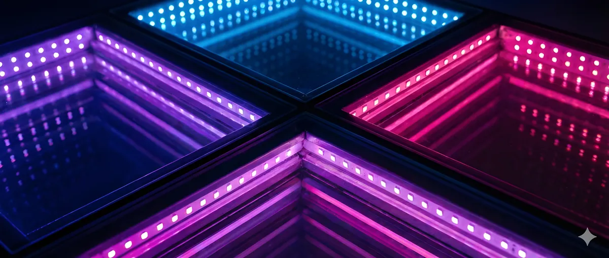 Detail LED 3D panelu