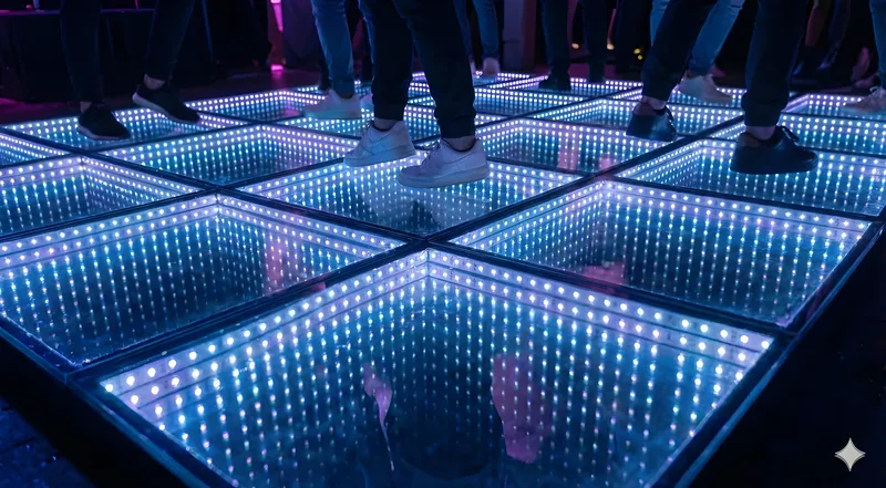 Infinity mirror detail