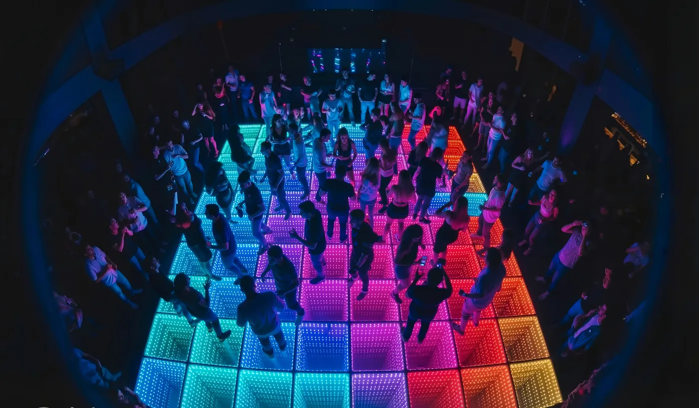 Rainbow LED parket