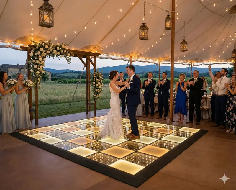 Svatební LED parket